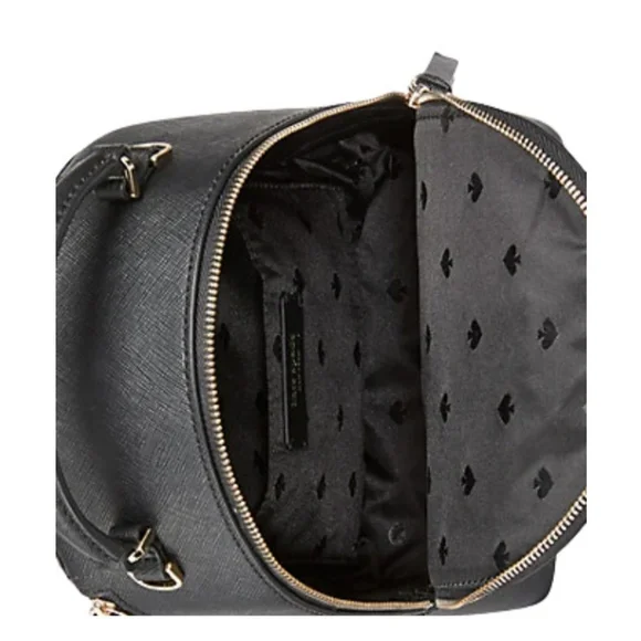 NWT Kate Spade Mini Convertible Black Backpack
